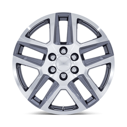 22x9 Performance Replicas PR203 Gunmetal Machined Wheel 6x5.5 (28mm)