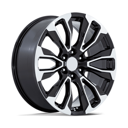 24x10 Performance Replicas PR211 Gloss Black Machined Face Wheel 6x5.5 (31mm)