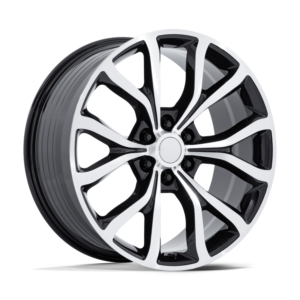 22x9.5 Performance Replicas PR230 Gloss Black Machined Face Wheel 6x135 (44mm)