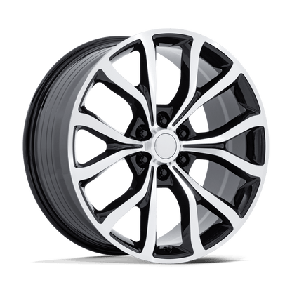 22x9.5 Performance Replicas PR230 Gloss Black Machined Face Wheel 6x135 (44mm)