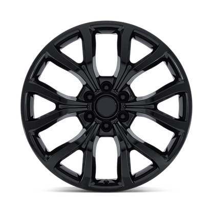 24x10 Performance Replicas PR230 Gloss Black W/ Machined Face Wheel 6x135 (31mm)