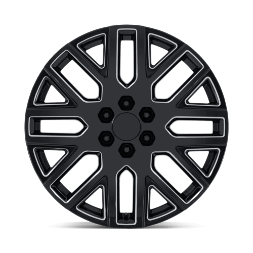 24x10 Performance Replicas PR231 Glossy Black Milled Wheel 6x5.5 (31mm)