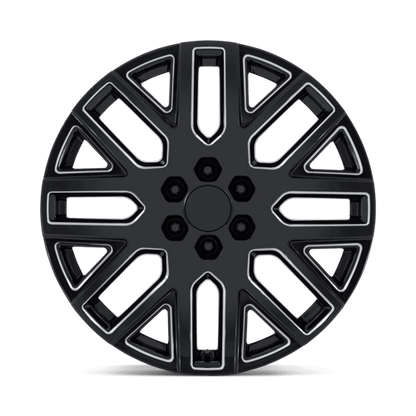 24x10 Performance Replicas PR231 Glossy Black Milled Wheel 6x5.5 (31mm)