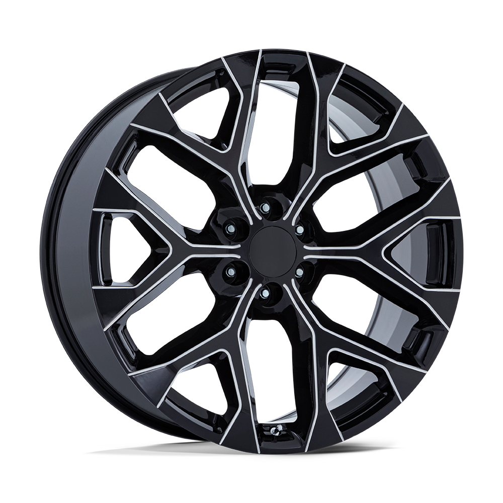 22x9 Performance Replicas PR177 Gloss Black Milled Wheel 6x5.5 (24mm)