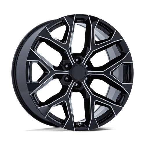 20x9 Performance Replicas PR177 Gloss Black Milled Wheel 6x5.5 (24mm)