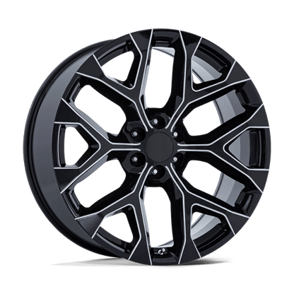 20x9 Performance Replicas PR177 Gloss Black Milled Wheel 6x5.5 (24mm)
