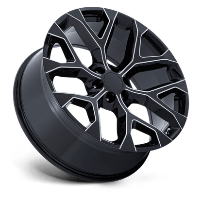 20x9 Performance Replicas PR177 Gloss Black Milled Wheel 6x5.5 (24mm)