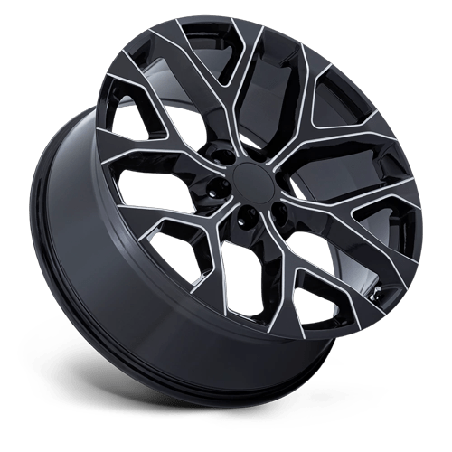 22x9 Performance Replicas PR177 Gloss Black Milled Wheel 6x5.5 (24mm)