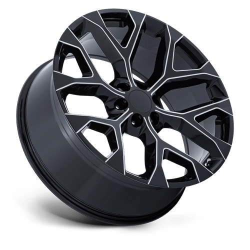 22x9 Performance Replicas PR177 Gloss Black Milled Wheel 6x5.5 (24mm)