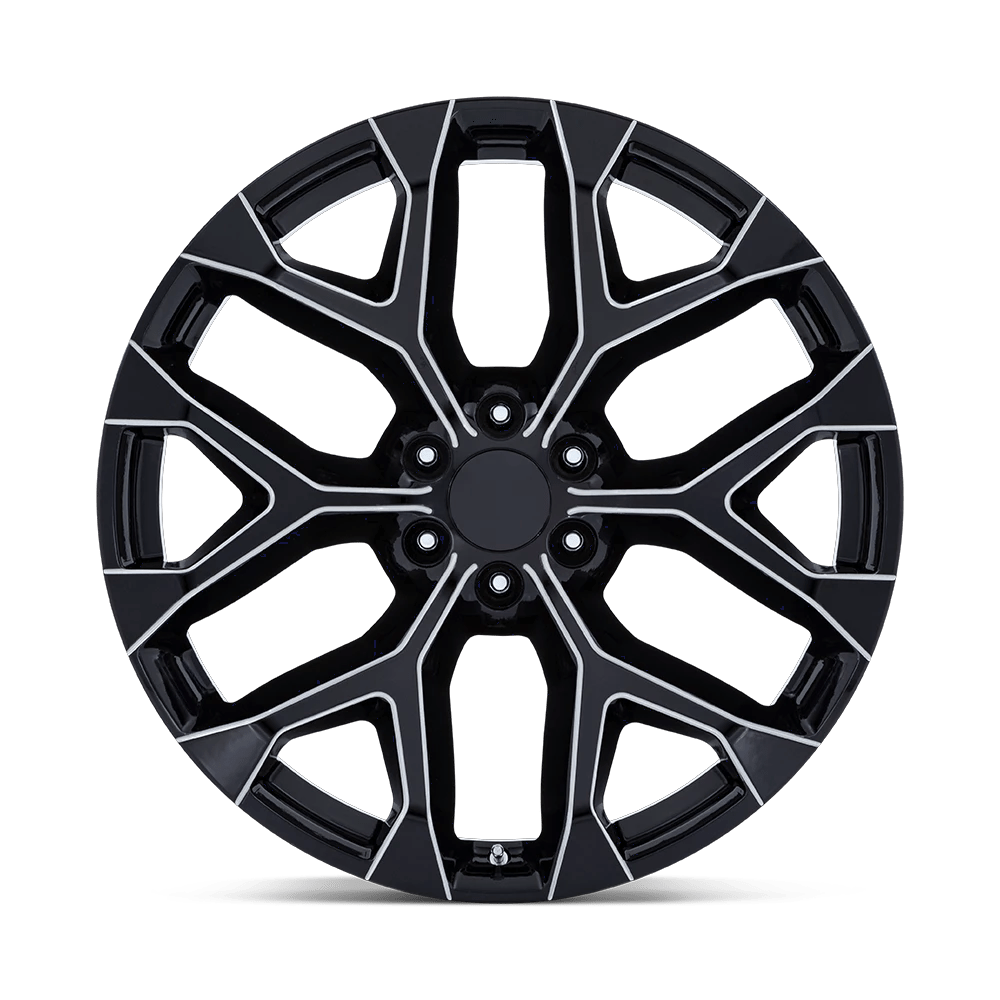 22x9 Performance Replicas PR177 Gloss Black Milled Wheel 6x5.5 (24mm)