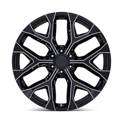 22x9 Performance Replicas PR177 Gloss Black Milled Wheel 6x5.5 (24mm)