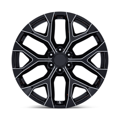 22x9 Performance Replicas PR177 Gloss Black Milled Wheel 6x5.5 (24mm)