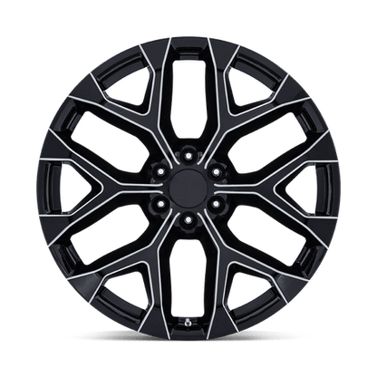 22x9 Performance Replicas PR177 Gloss Black Milled Wheel 6x5.5 (24mm)