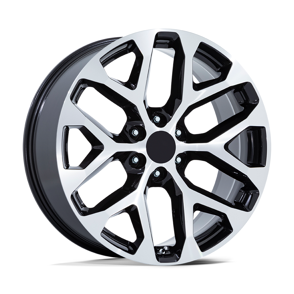 24x10 Performance Replicas PR177 Gloss Black Machined Face Wheel 6x5.5 (24mm)
