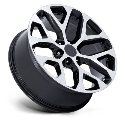 26x10 Performance Replicas PR177 Gloss Black Machined Face Wheel 6x5.5 (24mm)