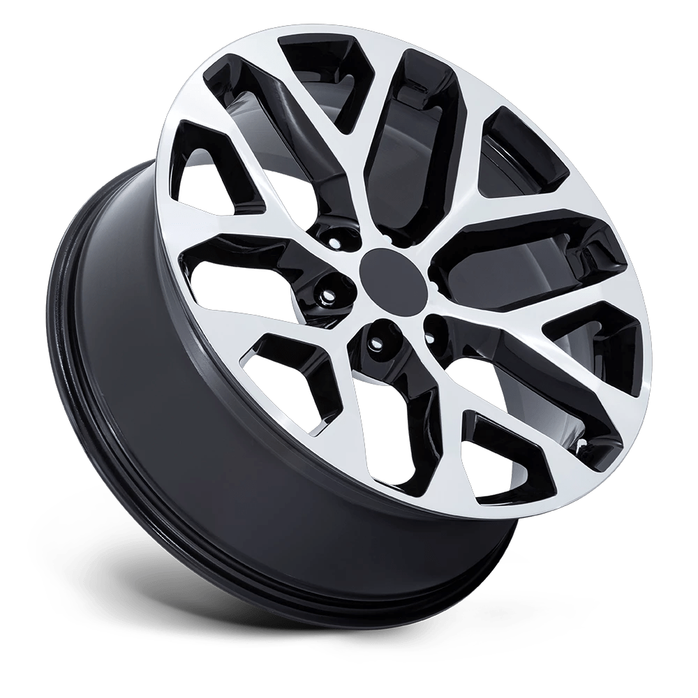 24x10 Performance Replicas PR177 Gloss Black Machined Face Wheel 6x5.5 (24mm)