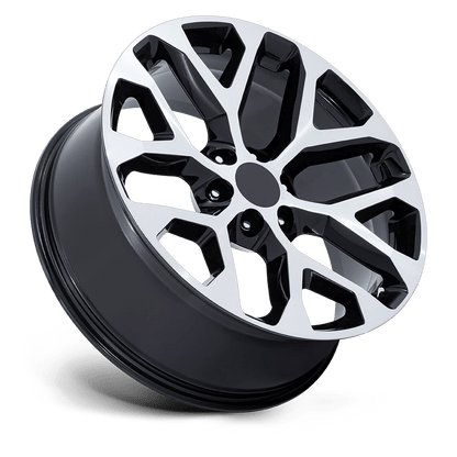 24x10 Performance Replicas PR177 Gloss Black Machined Face Wheel 6x5.5 (24mm)