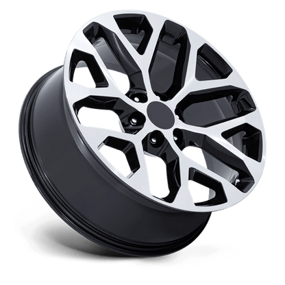 26x10 Performance Replicas PR177 Gloss Black Machined Face Wheel 6x5.5 (24mm)