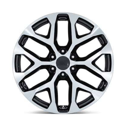 26x10 Performance Replicas PR177 Gloss Black Machined Face Wheel 6x5.5 (24mm)