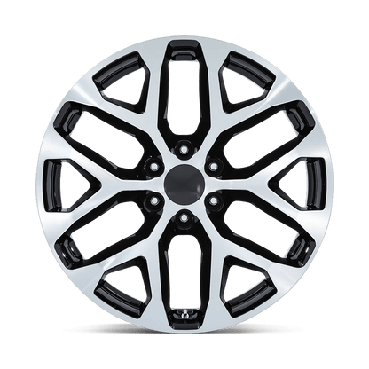 24x10 Performance Replicas PR177 Gloss Black Machined Face Wheel 6x5.5 (24mm)