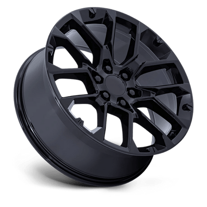 22x9 Performance Replicas PR224 Gloss Black Wheel 6x5.5 (28mm)