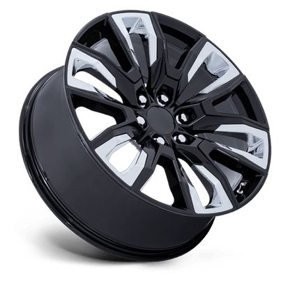 24x10 Performance Replicas PR225 Black W/ Chrome Wheel 6x5.5 (31mm)