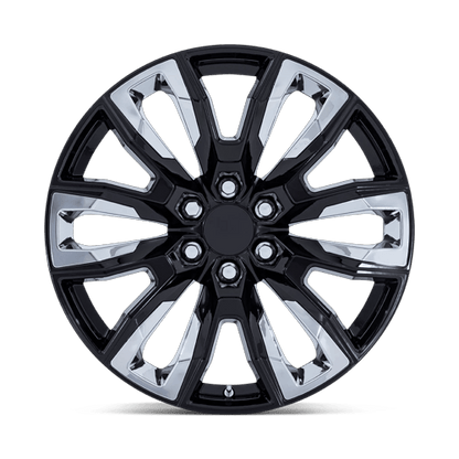 24x10 Performance Replicas PR225 Black W/ Chrome Wheel 6x5.5 (31mm)