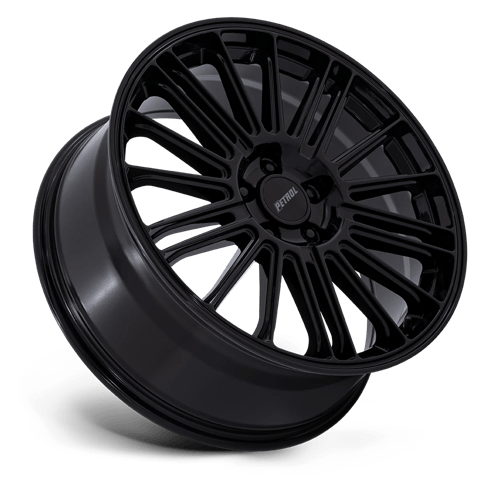 20x8.5 Petrol PE001 P1D Gloss Black Wheel 5x120 (35mm)