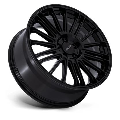 20x8.5 Petrol PE001 P1D Gloss Black Wheel 5x120 (35mm)