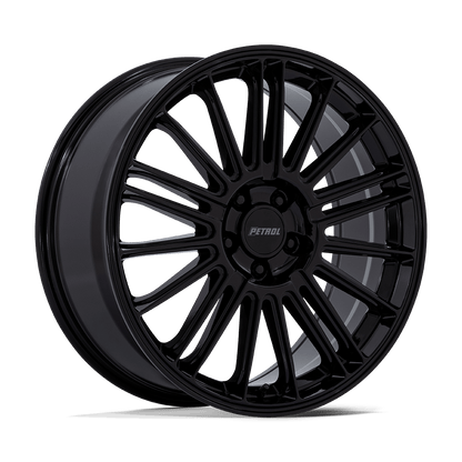 20x8.5 Petrol PE001 P1D Gloss Black Wheel 5x115 (40mm)