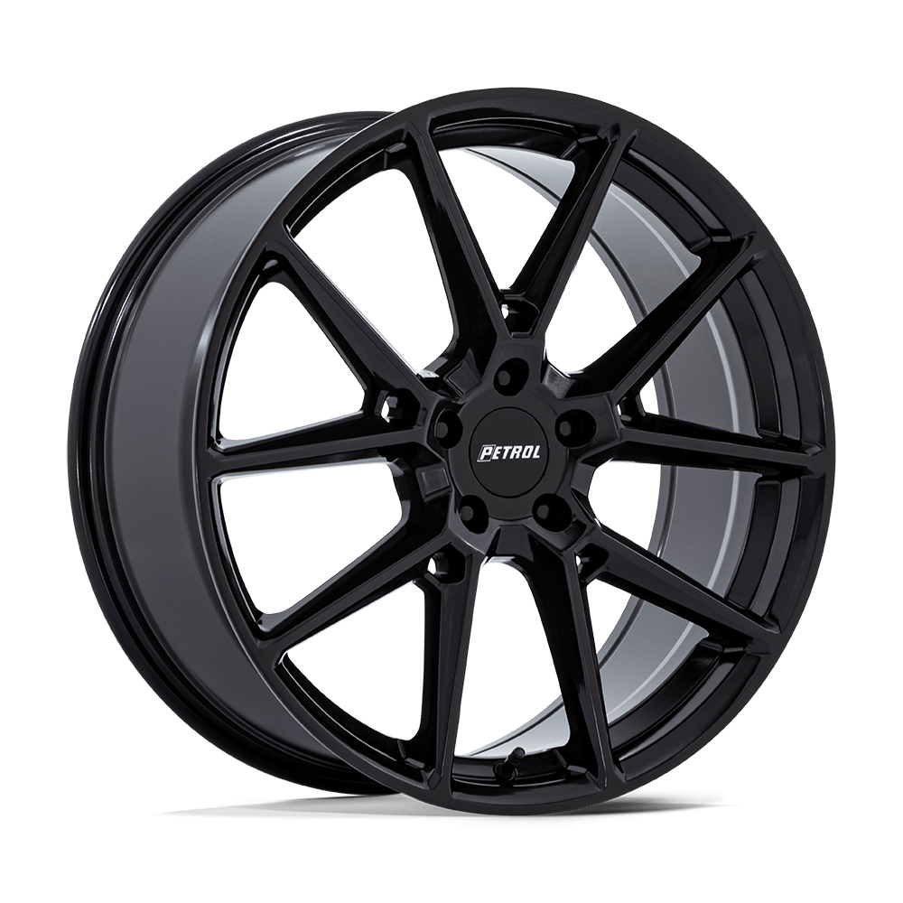 18x8 Petrol PE002 P1E Glossy Black Wheel 5x110 (40mm)