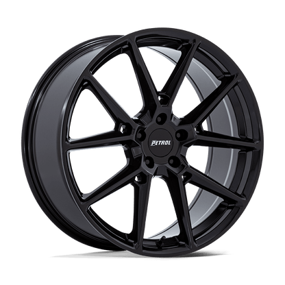 18x8 Petrol PE002 P1E Glossy Black Wheel 5x110 (40mm)