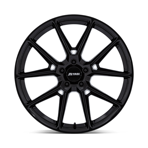 20x8.5 Petrol PE002 P1E Gloss Black Wheel 5x115 (40mm)