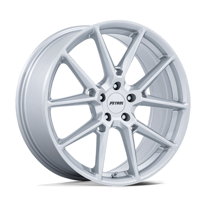 19x8 Petrol PE002 P1E Glossy Silver Wheel 5x115 (40mm)