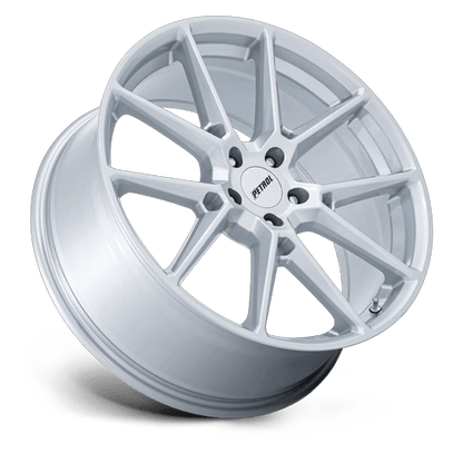 19x8 Petrol PE002 P1E Glossy Silver Wheel 5x115 (40mm)