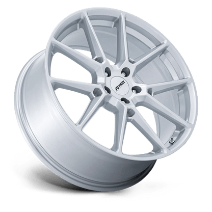 20x8.5 Petrol PE002 P1E Gloss Silver Wheel 5x4.5 (40mm)