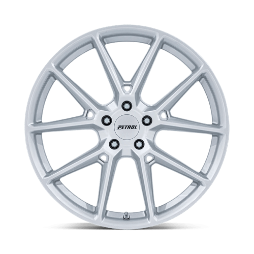 20x8.5 Petrol PE002 P1E Gloss Silver Wheel 5x4.5 (40mm)