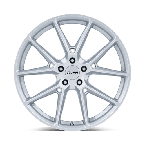 18x8 Petrol PE002 P1E Gloss Silver Wheel 5x110 (40mm)