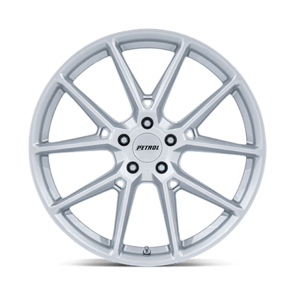 18x8 Petrol PE002 P1E Gloss Silver Wheel 5x110 (40mm)