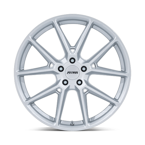 19x8 Petrol PE002 P1E Glossy Silver Wheel 5x115 (40mm)