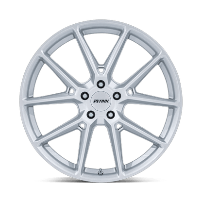 19x8 Petrol PE002 P1E Glossy Silver Wheel 5x115 (40mm)