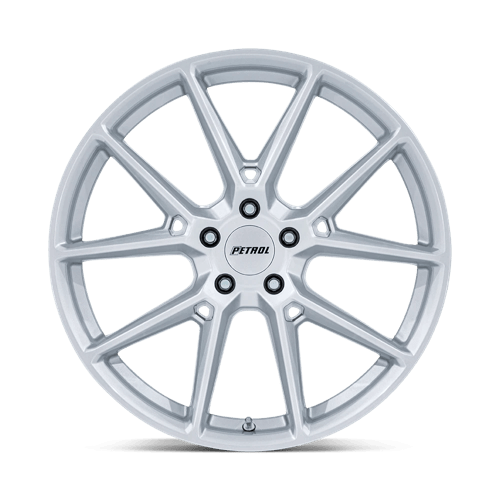 19x8 Petrol PE002 P1E Gloss Silver Wheel 5x4.5 (40mm)