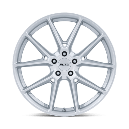 19x8 Petrol PE002 P1E Gloss Silver Wheel 5x4.5 (40mm)