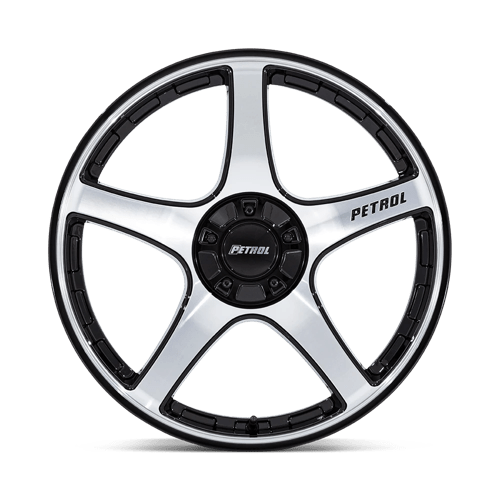 20x8.5 Petrol PE003 P2E Gloss Black W/ Machined Face Wheel Blank (35mm)
