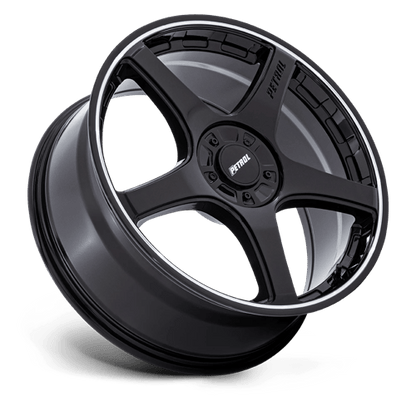 19x8 Petrol PE003 P2E Gloss Black W/ Machined Lip Wheel Blank (35mm)