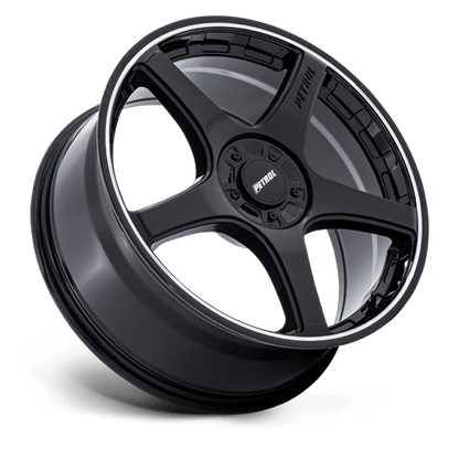 20x8.5 Petrol PE003 P2E Gloss Black W/ Machined Lip Wheel Blank (35mm)
