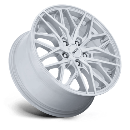 18x8 Petrol PE004 P3E Machined Brushed Glossy Silver Wheel 5x112 (40mm)
