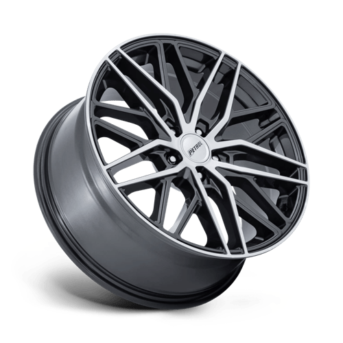 20x8.5 Petrol PE002 P1E Gloss Silver Wheel 5x115 (40mm)