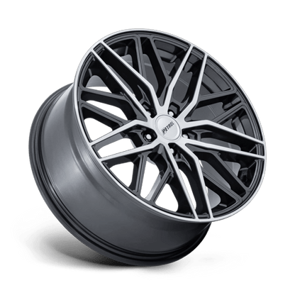 20x8.5 Petrol PE004 P3E Glossy Gunmetal Brushed Machined Face Wheel 5x120 (35mm)