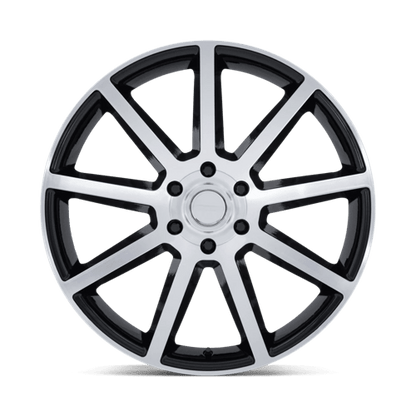 22x9.5 Petrol PE007 P6E Glossy Black W/ Machined Face Wheel 6x135 (30mm)